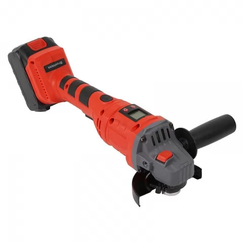 Amoladora angular inalámbrica LCD de 21 V y 100 mm